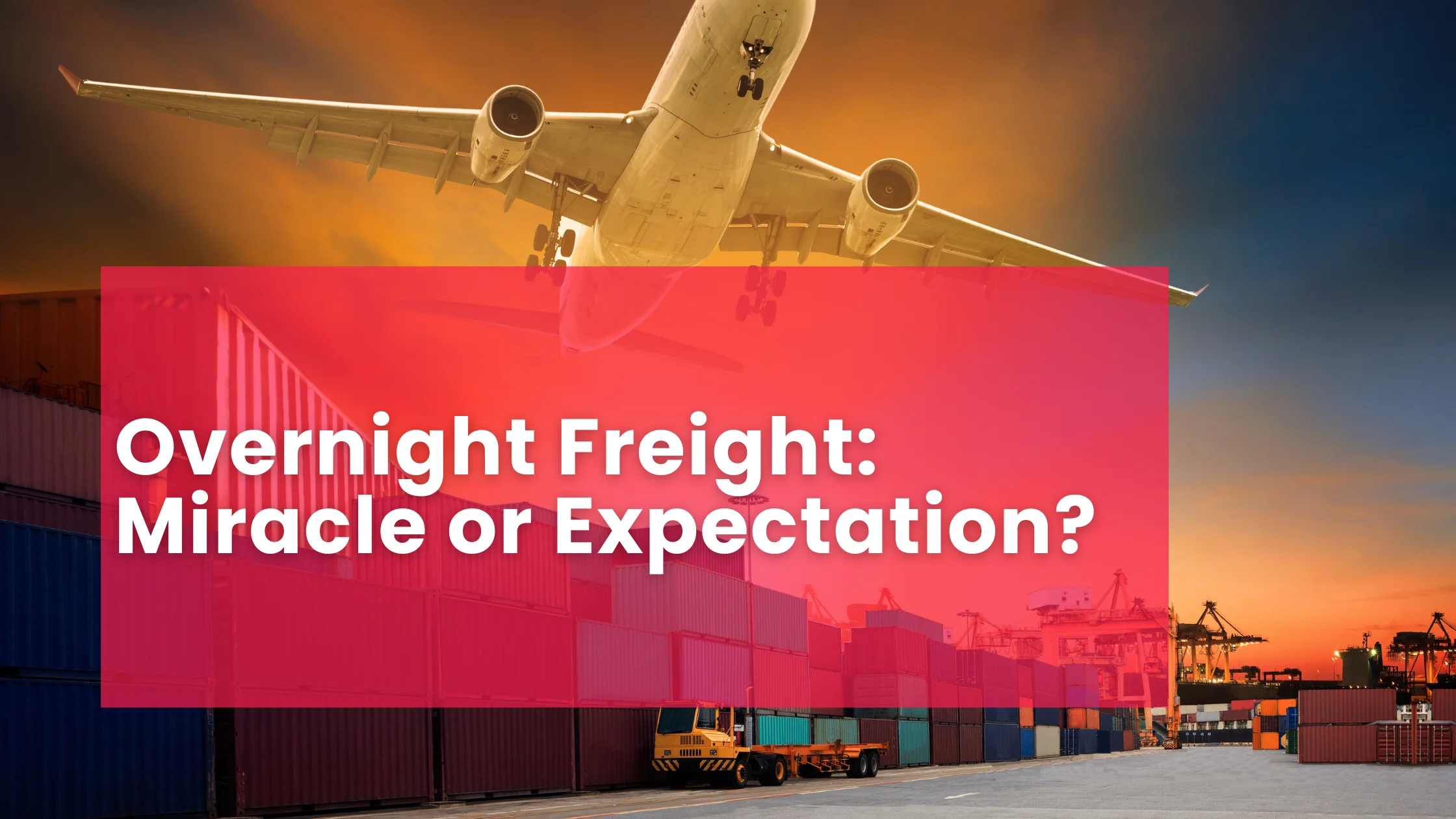 Overnight Freight: Miracle or Expectation?