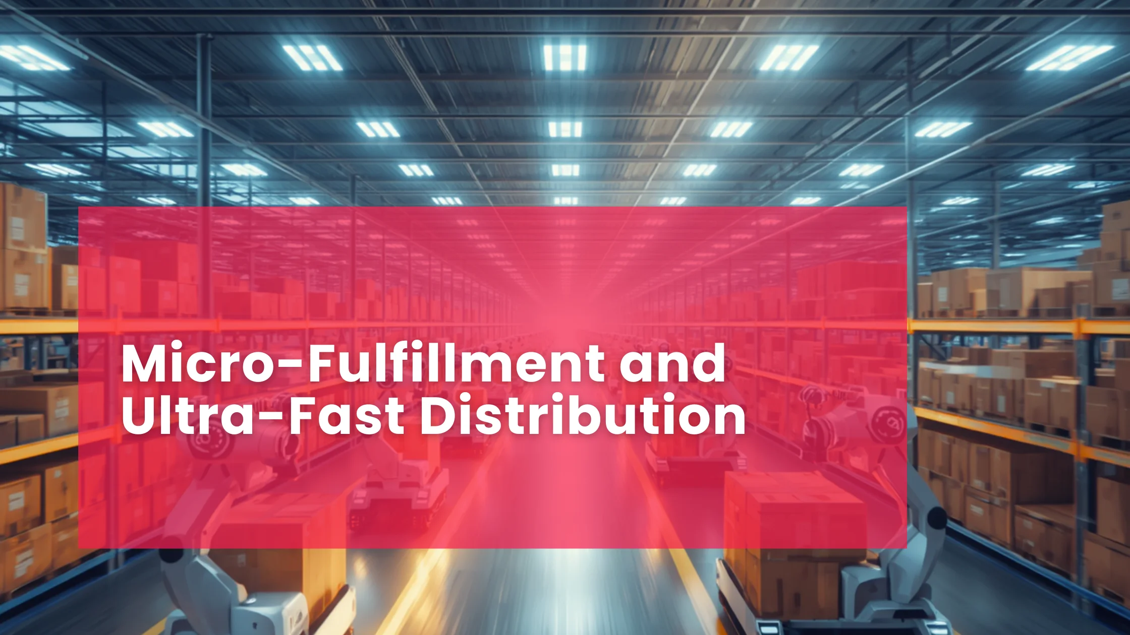 Micro-Fulfillment and Ultra-Fast Distribution