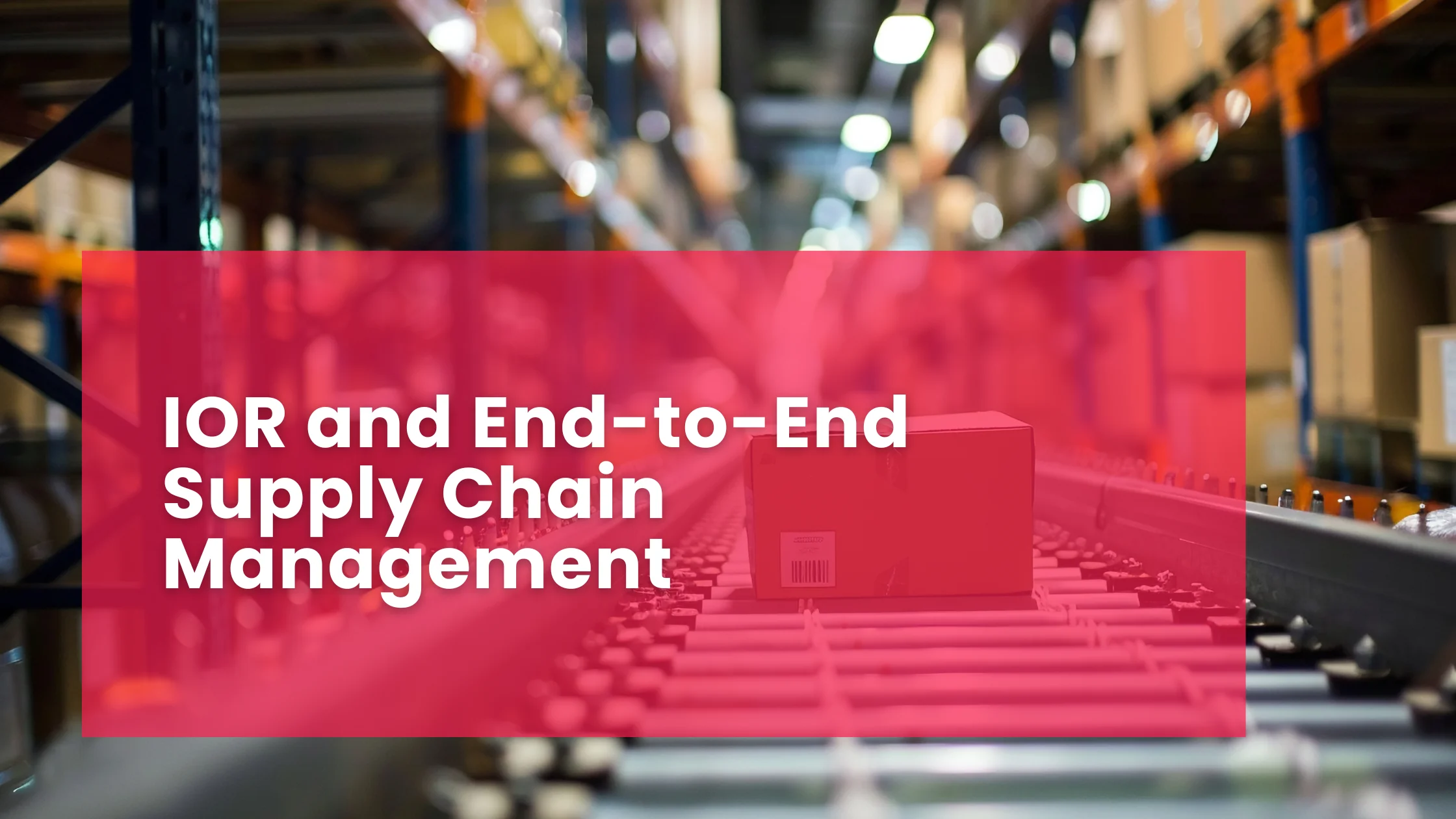 IOR and End-to-End Supply Chain Management
